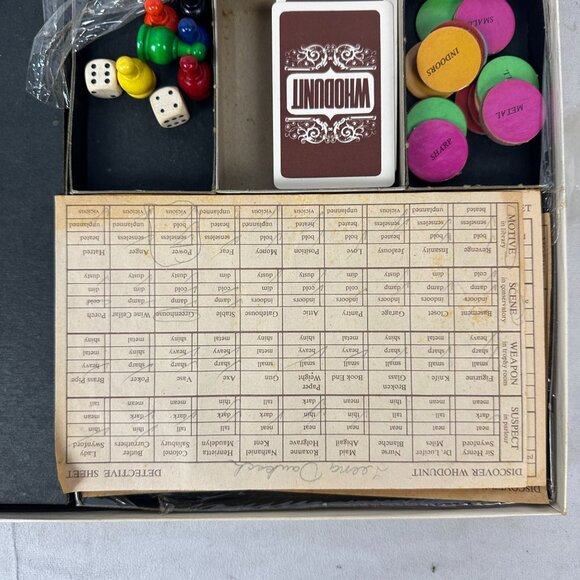 Whodunit Mystery Detective Board Game By Selchow & Righter Vintage 1972 Complete - Picture 6 of 9